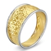 Thumbnail Image 1 of Hammered Pattern Ring in 14K Two-Tone Gold