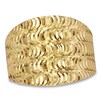 Thumbnail Image 1 of Diamond-Cut Wave Ring in 14K Gold