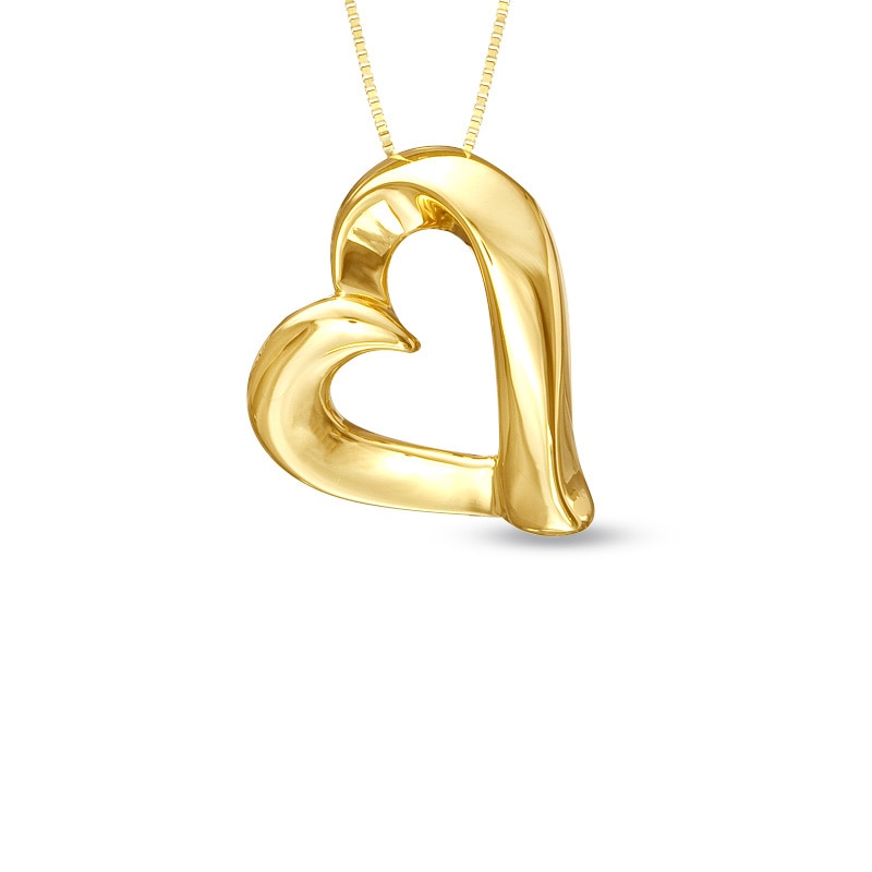 Main Image 1 of Electroform Heart Pendant in 14K Gold