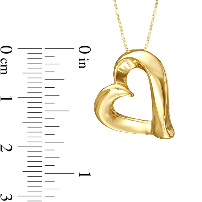 Main Image 2 of Electroform Heart Pendant in 14K Gold