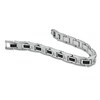 Thumbnail Image 2 of 1/4 CT. T.W. Diamond Bracelet in Stainless Steel with Black Resin Inlay - 8.5"