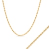 Thumbnail Image 0 of 3.0mm Rope Chain Necklace and Bracelet Set in Hollow 14K Gold