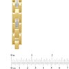 Thumbnail Image 3 of 3/8 CT. T.W. Diamond Bracelet in Gold IP Stainless Steel - 8.5"