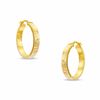 Thumbnail Image 1 of Greek Key Hoop Earrings in 14K Gold