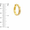 Thumbnail Image 2 of Greek Key Hoop Earrings in 14K Gold
