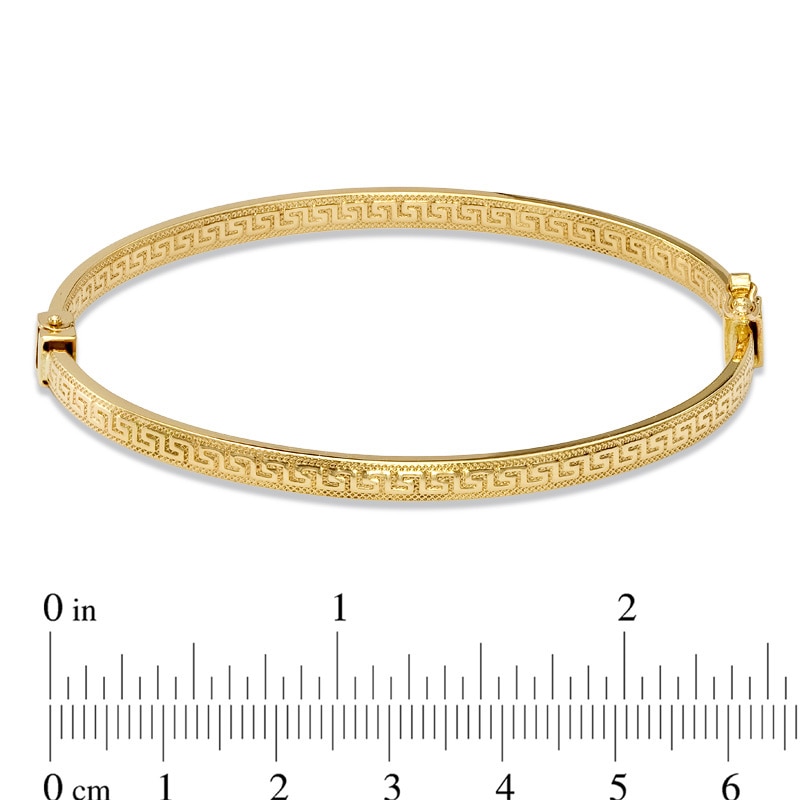 Main Image 2 of Greek Key Bangle in 14K Gold - 7.0"