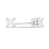 Thumbnail Image 0 of 1/4 CT. T.W. Certified Canadian Princess-Cut Diamond Solitaire Stud Earrings in 14K White Gold (I/I2)