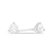 Thumbnail Image 1 of 1/4 CT. T.W. Certified Canadian Diamond Solitaire Stud Earrings in 14K White Gold (I/I2)