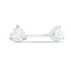 Thumbnail Image 0 of 1/3 CT. T.W. Certified Canadian Diamond Solitaire Stud Earrings in 14K White Gold (I/I2)