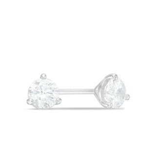 1 2 Ct T W Certified Canadian Diamond Solitaire Stud Earrings In