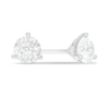 Thumbnail Image 0 of 3/4 CT. T.W. Certified Canadian Diamond Solitaire Earrings in 14K White Gold (I/I2)