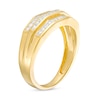 Thumbnail Image 2 of Men's 1/2 CT. T.W. Diamond Triple Row Wedding Band in 10K Gold