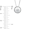 Thumbnail Image 2 of 3/4 CT. Certified Canadian Diamond Solitaire Pendant in 14K White Gold (I/I2)