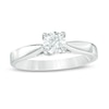 Thumbnail Image 1 of Celebration Ideal 1/2 CT. Certified Diamond Solitaire Engagement Ring in 14K White Gold (I/I1)