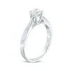 Thumbnail Image 2 of Celebration Ideal 1/2 CT. Certified Diamond Solitaire Engagement Ring in 14K White Gold (I/I1)