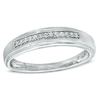 Thumbnail Image 1 of Diamond Accent Wedding Band in 10K White Gold