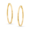 Thumbnail Image 1 of 40.0mm Square Hoop Earrings in 14K Gold