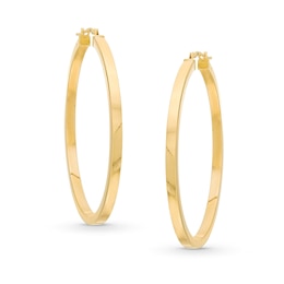 40.0mm Square Hoop Earrings in 14K Gold