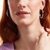 Thumbnail Image 2 of 40.0mm Square Hoop Earrings in 14K Gold