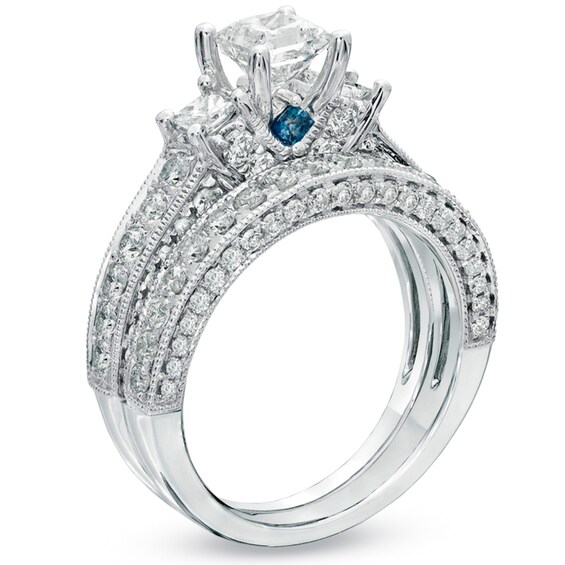 Vera Wang Love Collection 2 CT. T.W. PrincessCut Diamond Three Stone