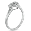 Thumbnail Image 1 of Diamond Accent Heart-Shaped Promise Ring in Sterling Silver