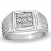 Thumbnail Image 1 of Men's Diamond Accent Ring in Sterling Silver