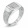 Thumbnail Image 2 of Men's Diamond Accent Ring in Sterling Silver