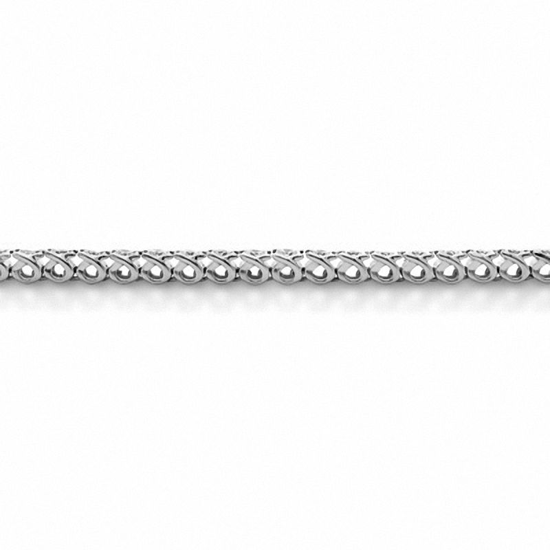 Main Image 2 of 1 CT. T.W. Diamond Cluster Tennis Bracelet in Sterling Silver (H-I/I2-I3)
