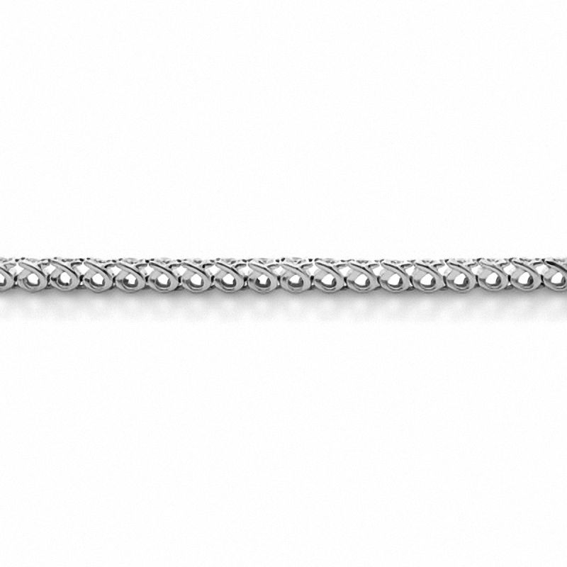 Main Image 2 of 3 CT. T.W. Diamond Cluster Tennis Bracelet in Sterling Silver (H-I/I2-I3)