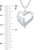 Thumbnail Image 2 of Diamond Accent Motherly Love Heart Pendant in Sterling Silver