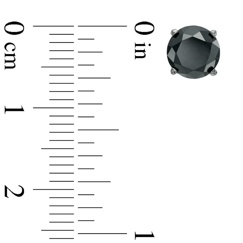 Zales black shop diamond stud earrings