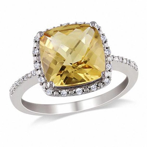 zales canary yellow diamond ring