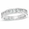 Thumbnail Image 0 of 1 CT. T.W. Certified Diamond Anniversary Band in 18K White Gold (E/I1)