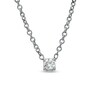 Thumbnail Image 1 of 1/7 CT. Certified Canadian Diamond Solitaire Necklace in 14K White Gold (I/I2)