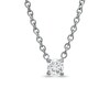 Thumbnail Image 1 of 1/3 CT. Certified Canadian Diamond Solitaire Necklace in 14K White Gold (I/I2)