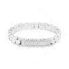 Thumbnail Image 1 of 1/5 CT. T.W. Diamond ID Bracelet in Stainless Steel - 8.5"