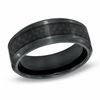 Thumbnail Image 0 of Men's 8.0mm Carbon Fiber Inlay Comfort Fit Black Titanium Wedding Band