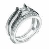 Thumbnail Image 1 of 3/4 CT. T.W. Enhanced Black and White Diamond Solitaire Enhancer in 14K White Gold