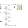 Thumbnail Image 2 of 1/3 CT. T.W. Princess-Cut Composite Diamond Square Stud Earrings in 14K Gold