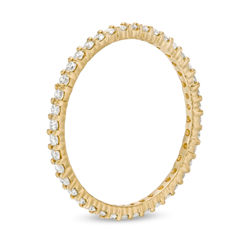Main Image 3 of 1/2 CT. T.W. Diamond Eternity Wedding Band in 14K Gold