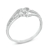 Thumbnail Image 1 of Diamond Accent Split Shank Heart Promise Ring in 10K White Gold