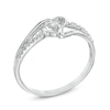 Thumbnail Image 2 of Diamond Accent Split Shank Heart Promise Ring in 10K White Gold