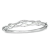 Thumbnail Image 0 of 1/4 CT. T.W. Diamond Loose Braid Bangle in Sterling Silver