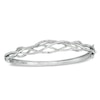 Thumbnail Image 1 of 1/4 CT. T.W. Diamond Loose Braid Bangle in Sterling Silver