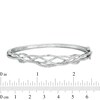 Thumbnail Image 1 of 1/4 CT. T.W. Diamond Loose Braid Bangle in Sterling Silver