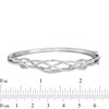 Thumbnail Image 2 of 1/4 CT. T.W. Diamond Loose Braid Bangle in Sterling Silver