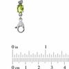 Thumbnail Image 3 of Oval Peridot and Diamond Accent Bracelet in Sterling Silver - 7.25&quot;