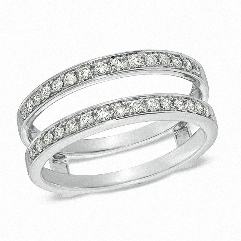 1/3 CT. T.W. Diamond Solitaire Enhancer in 14K White Gold
