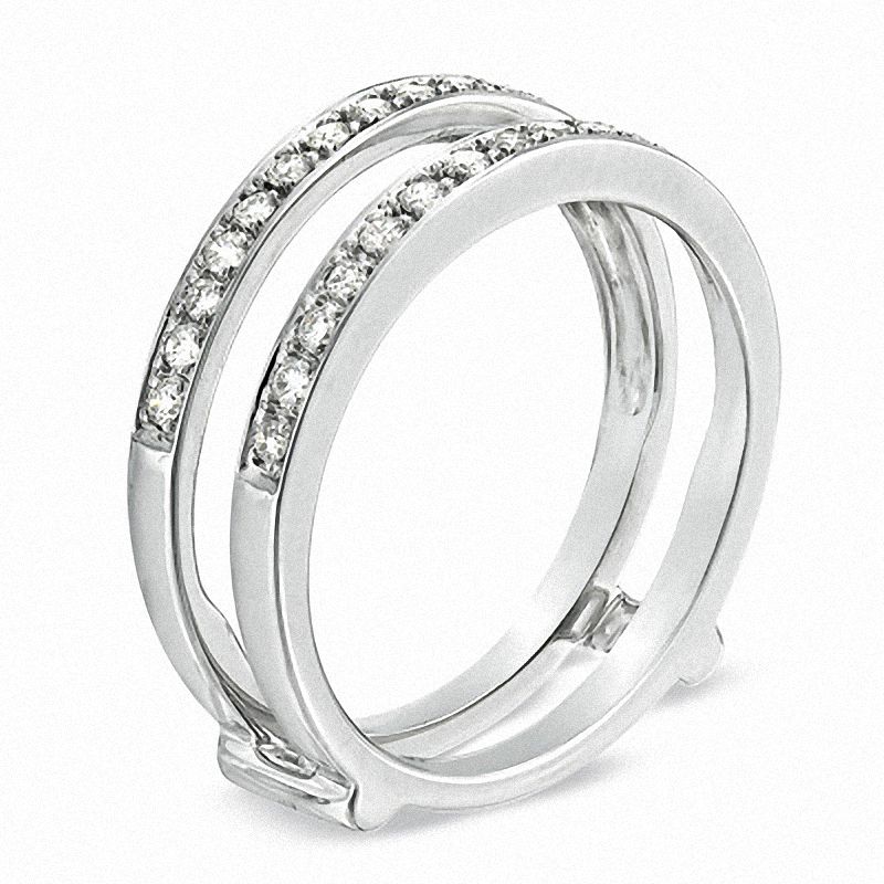 1/3 CT. T.W. Diamond Solitaire Enhancer in 14K White Gold