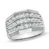 Thumbnail Image 0 of Men's 1-3/4 CT. T.W. Diamond Three Row Ring in 10K White Gold